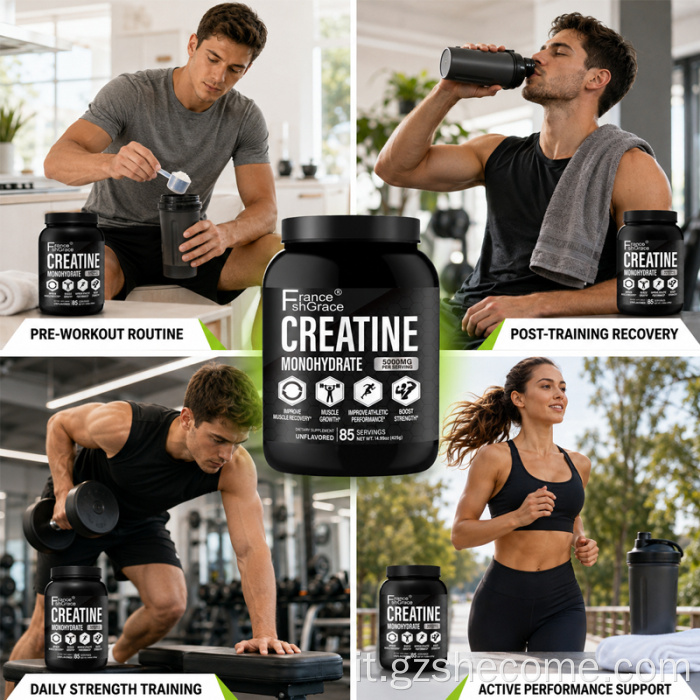 Shecome Creatina Monoidrato in Polvere 425g Recupero Muscolare